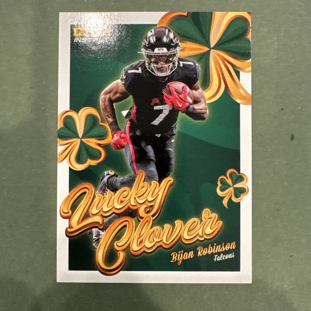 2025 Panini Instant Bijan Robinson Lucky Clover SP #7 Falcons